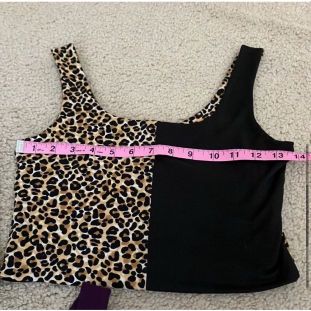 Bundle of 3, super soft crop tanks, zebra, leopard, colorblock, solid, basics - Picture 4 of 7